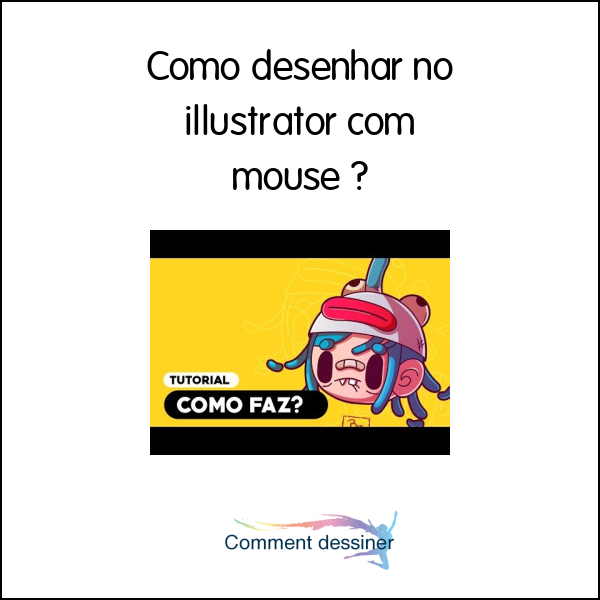 Como desenhar no illustrator com mouse